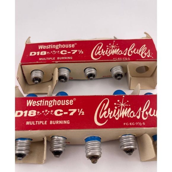 Vintage Westinghouse D18 C-7 1/2 Multiple‎ Burning Christmas Light Bulbs - Picture 3 of 4